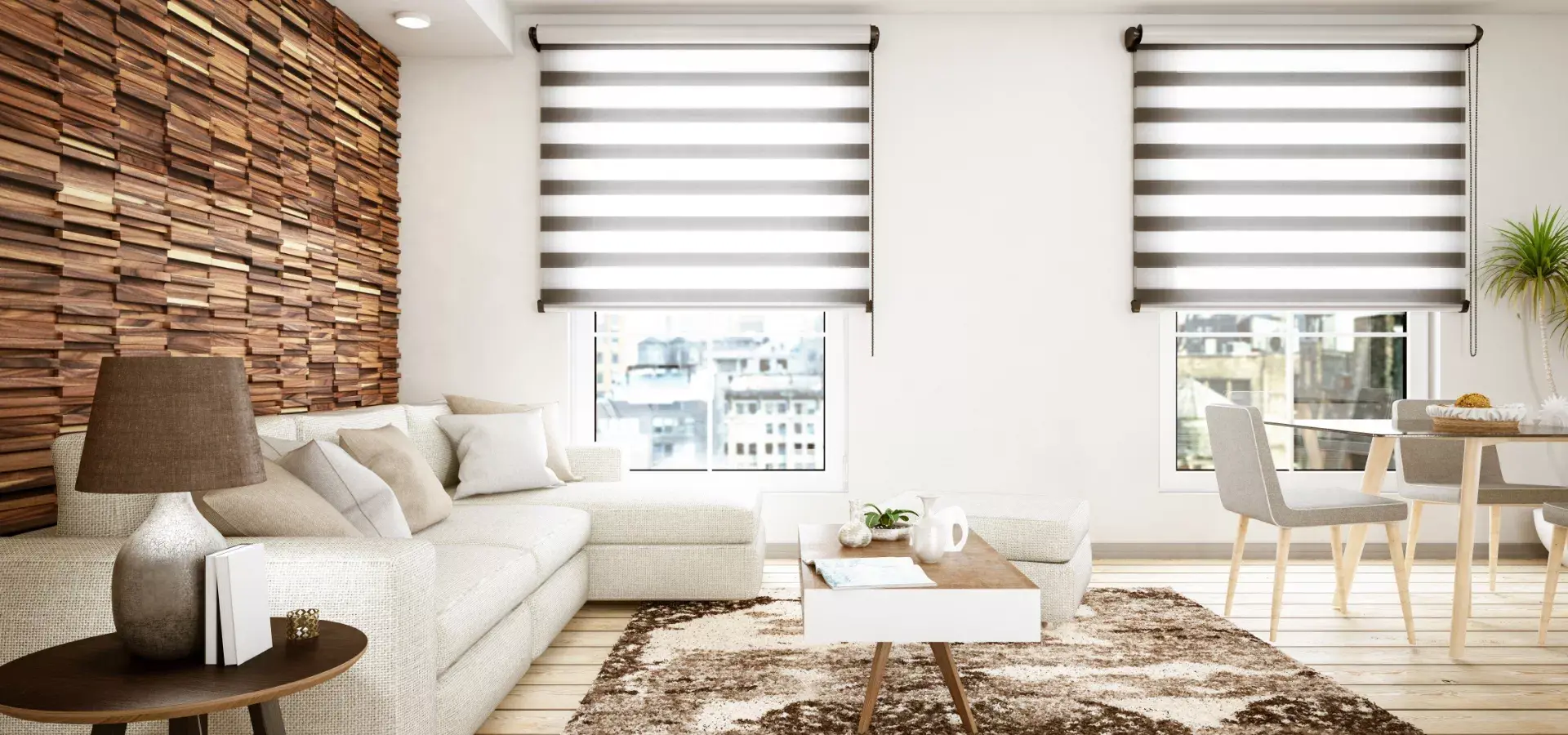 jasny przestrzenny salon